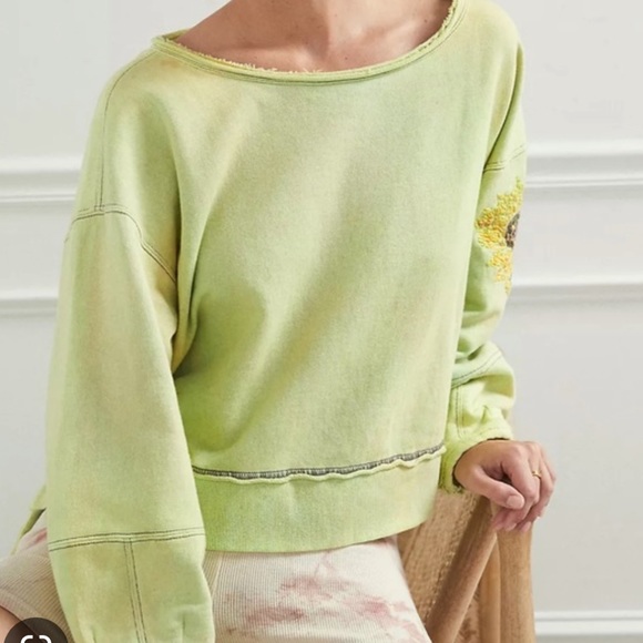 Daily Practice by Anthropologie Azalea Tie-dye crewneck sweater - Picture 2 of 7